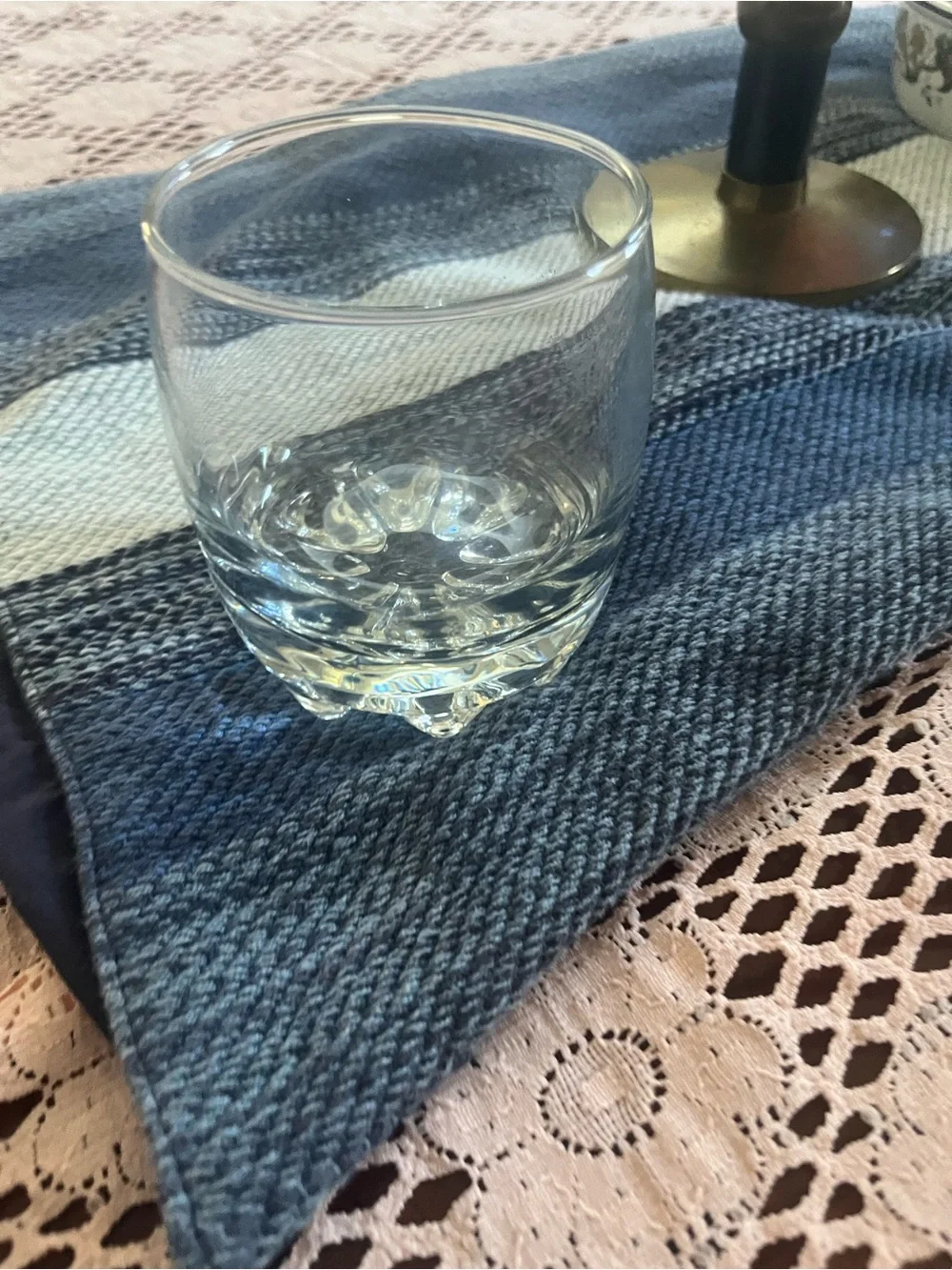 Clear Whiskey Glass  - Classic Dining Glass in Transparent Clear